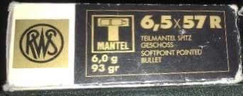 RWS T Mantel 93gr   6,5x57R